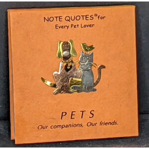 Notepad Quotes for Every Pet Lover 4.25 x 4.5" NEW
